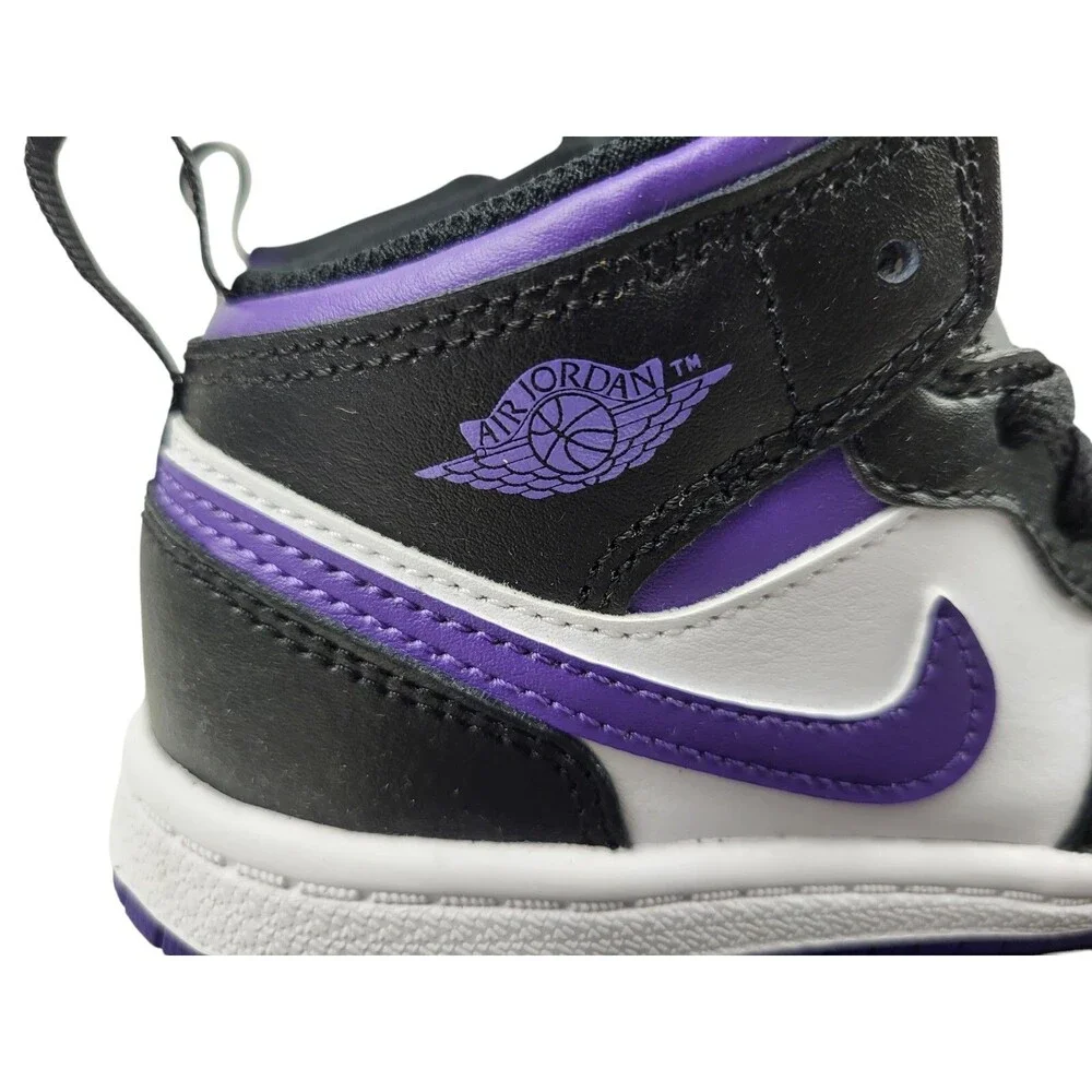 Nike Air Jordan 1 Mid PS ‘Dark Iris’ Preschool Sneakers 640734-095 Kids Sz 9c